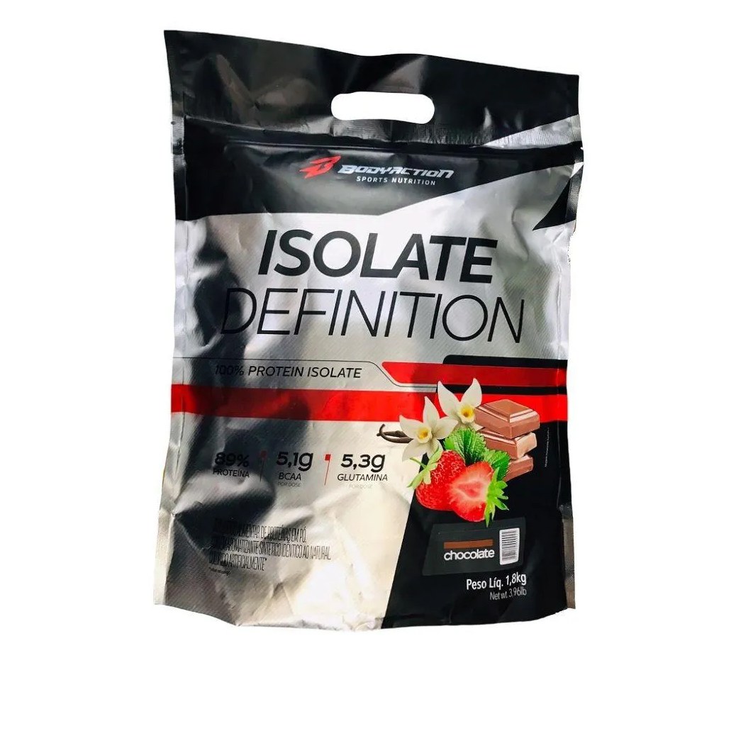 Proteína Isolada em Pó Body Action Isolate Definition Chocolate Refil 1,8kg