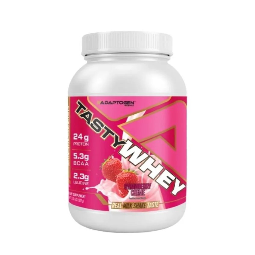 Tasty Whey (912g) - Sabor: Morango (900g)