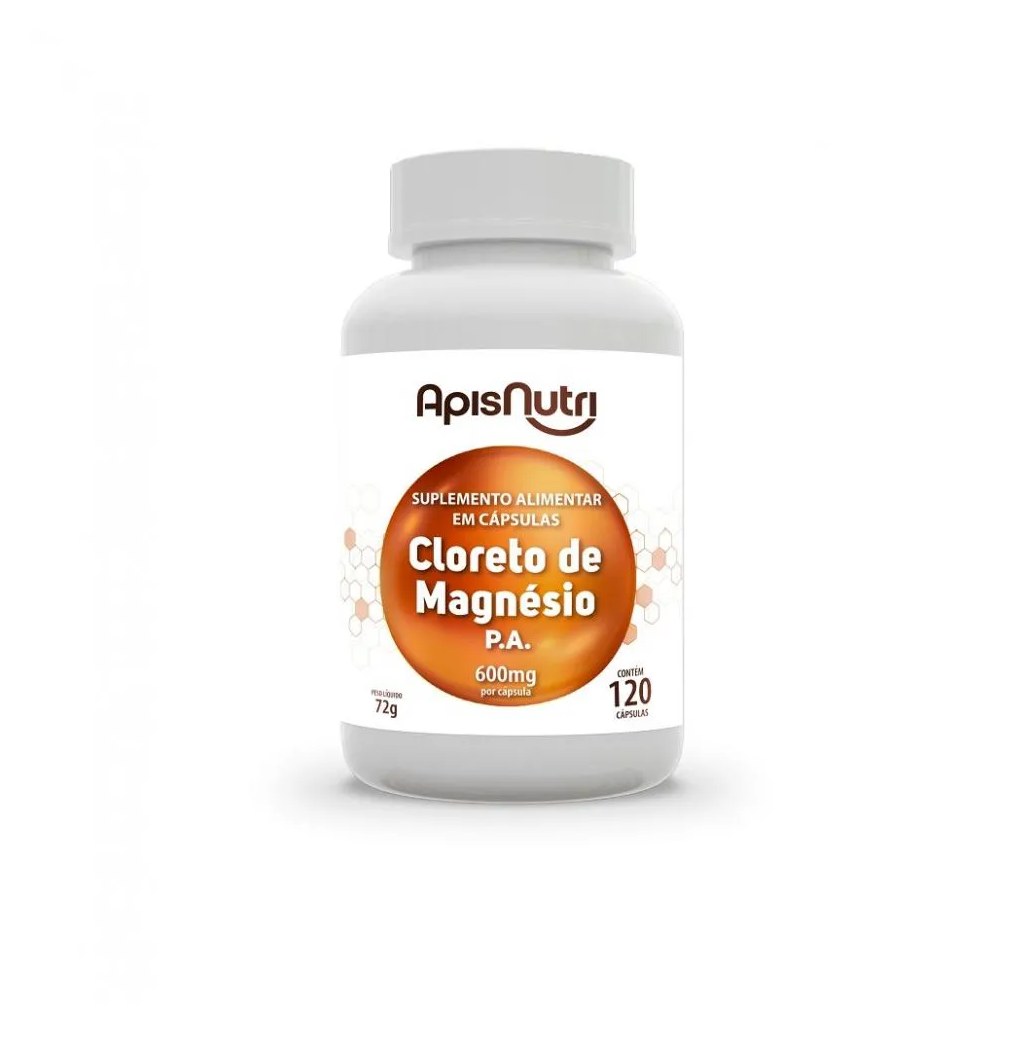 Cloreto de Magnésio - 600mg (120 Cápsulas) - Padrão: Único