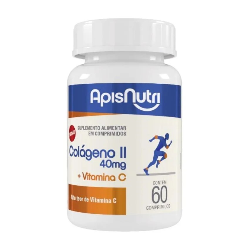 Colágeno Tipo Ii + Vitamina C 500mg (60 Cápsulas) - Padrão: Único