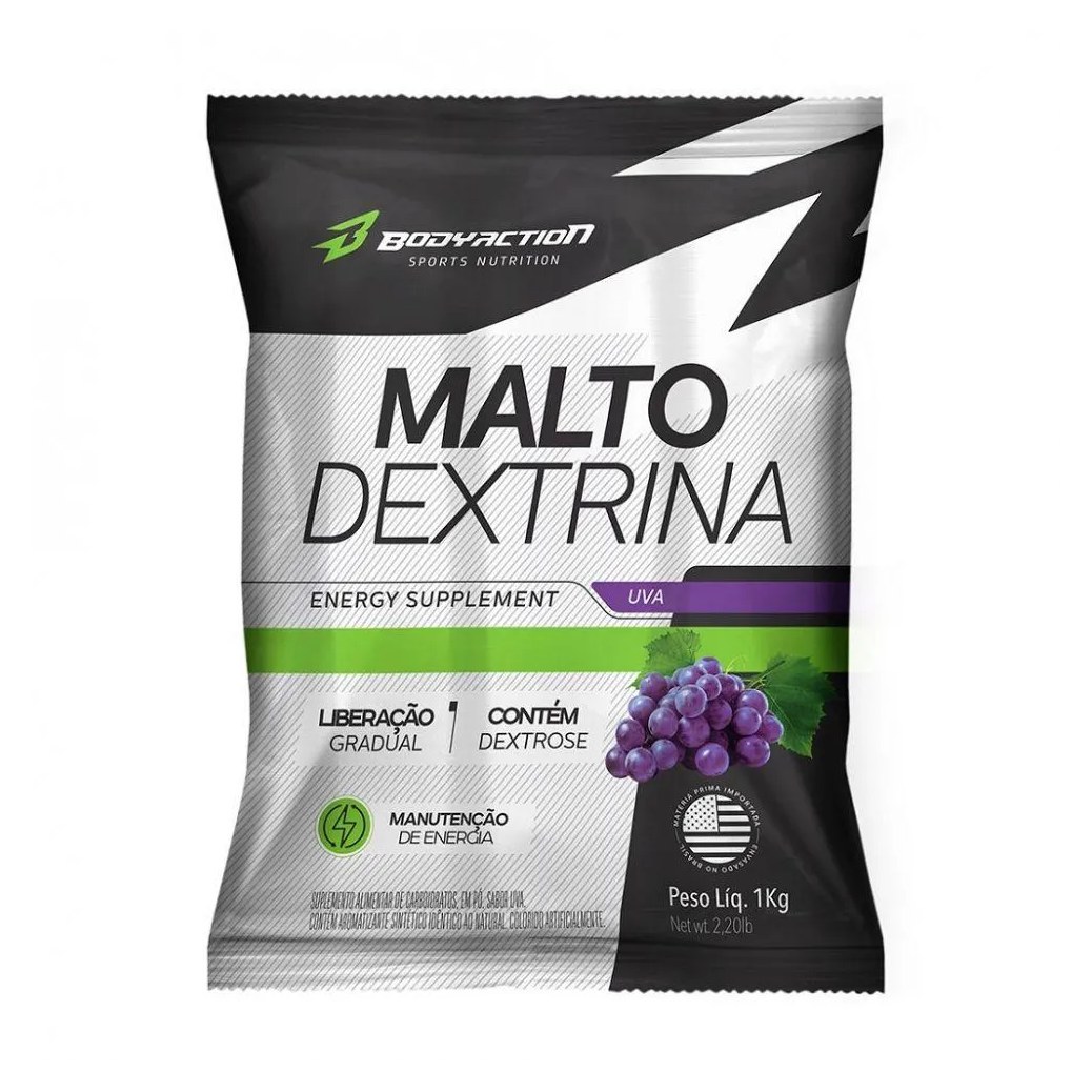 Maltodextrina Body Action Malto Dextrin Uva 1kg
