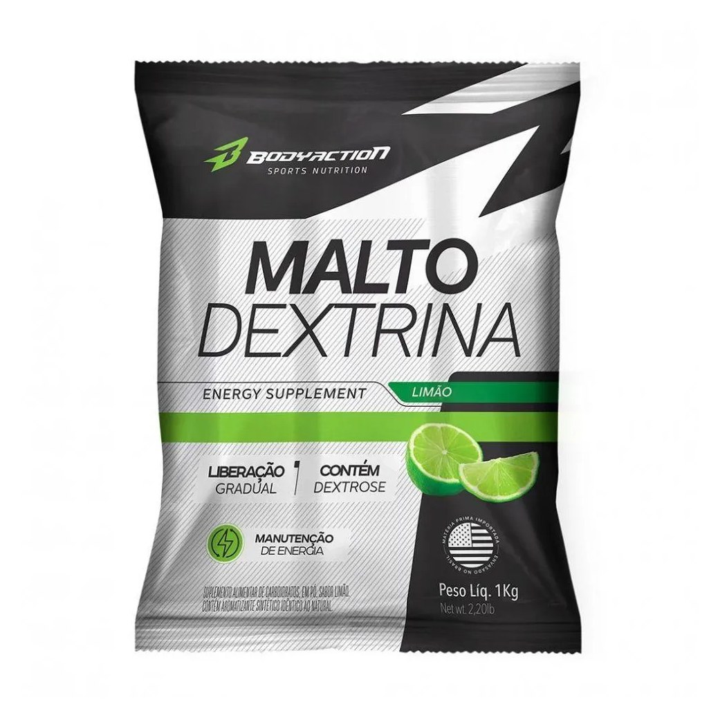 Maltodextrina Body Action Malto Dextrin Limão 1kg