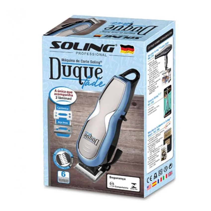 Máquina de Corte Soling Duque Taper Cordless Black Bivolt
