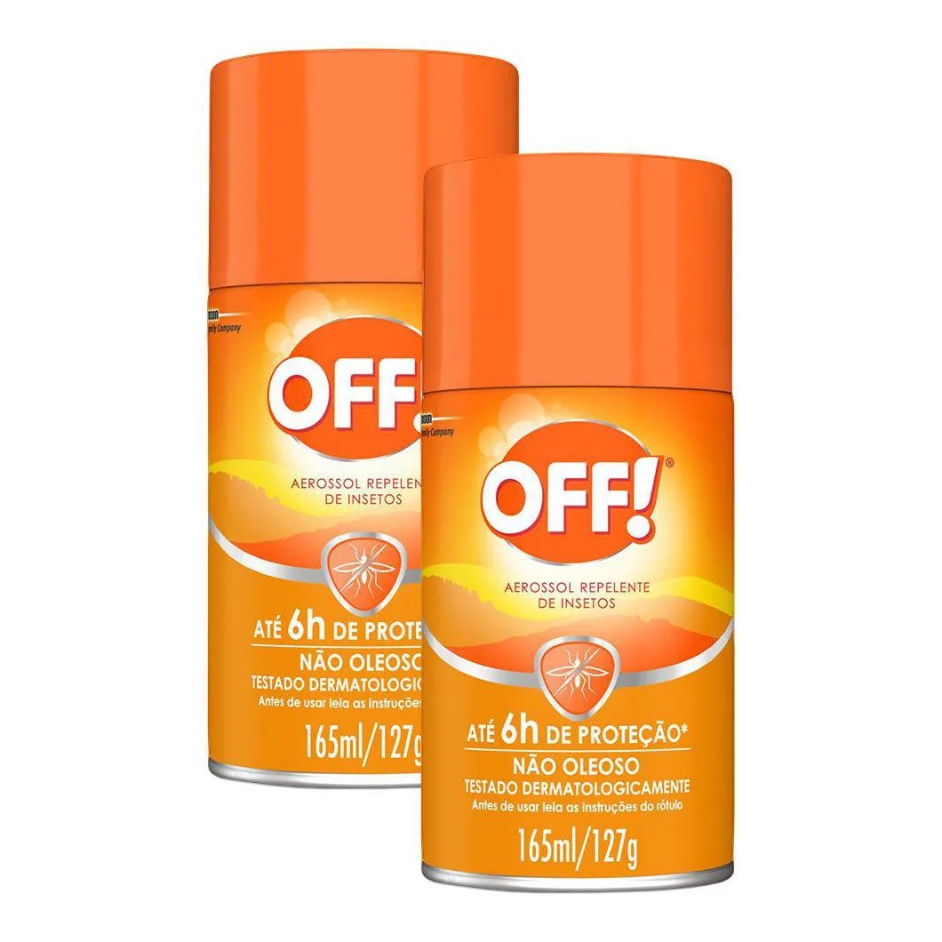 Kit 2 Repelente de Insetos Off! Aerossol 165ml