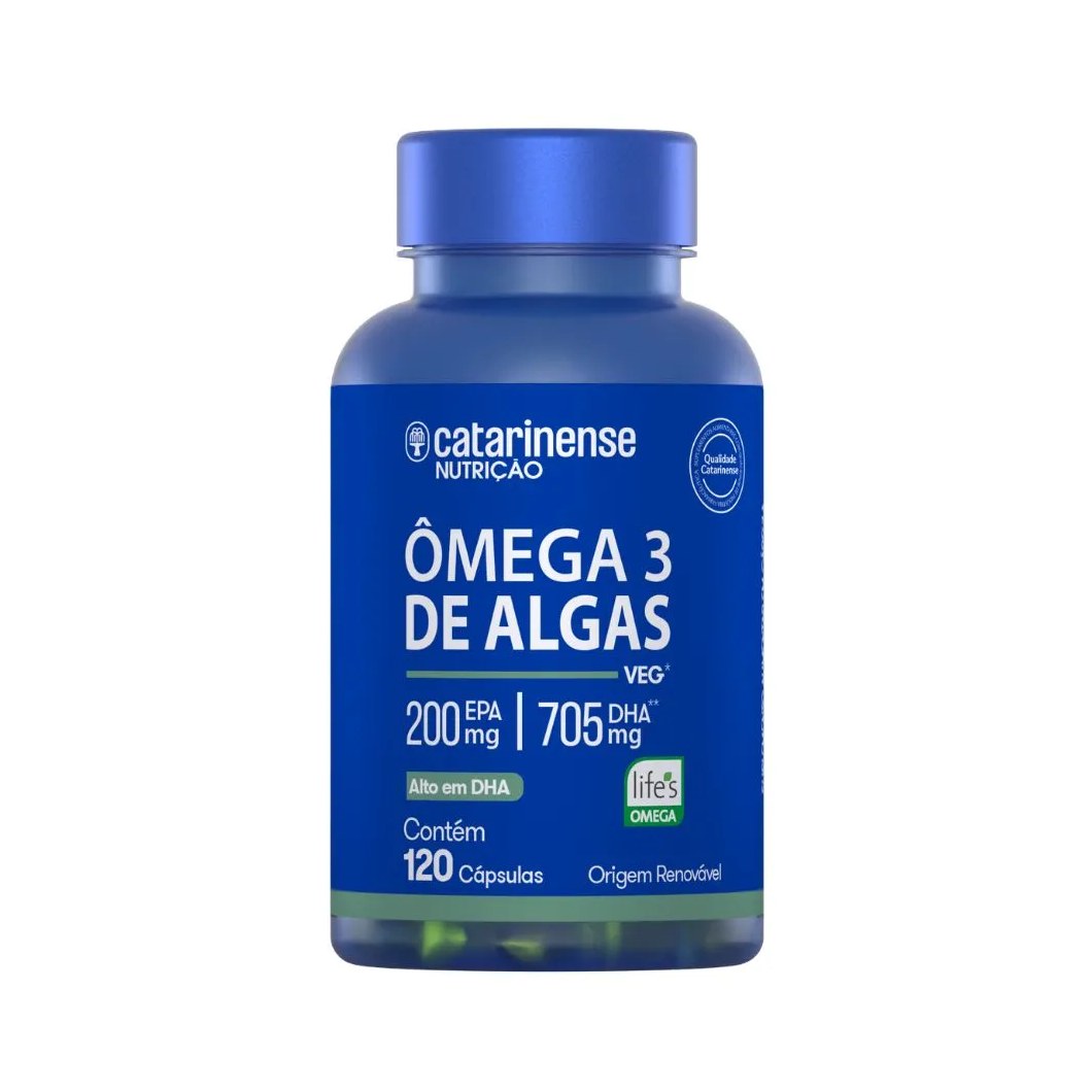 Omega 3 Biocultivado De Algas Catarinense Com 120 Capsulas