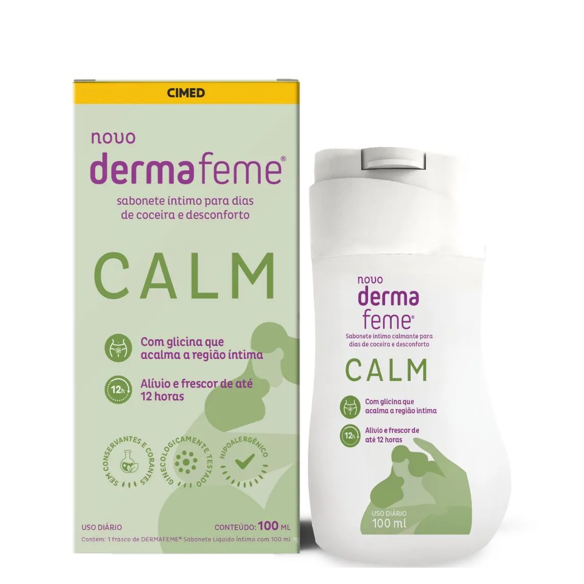 Sabonete Íntimo Calm Dermafeme 100ml – Cimed