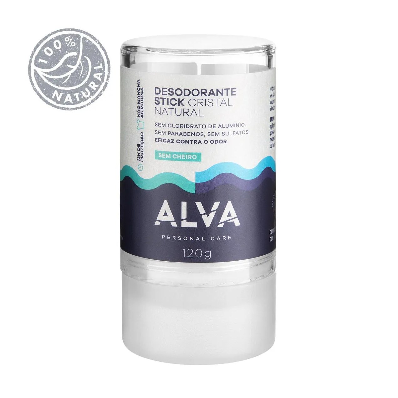 Desodorante Natural Pedra Cristal Alva Alemanha Kit (5 Unid)