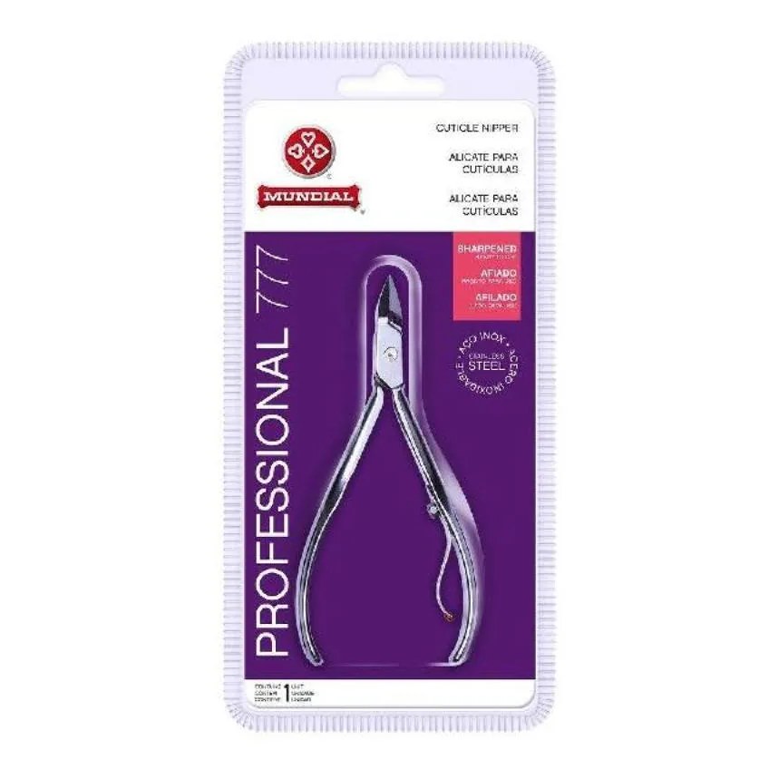 Alicate de Cuticula Profissional Mundial Inox 777