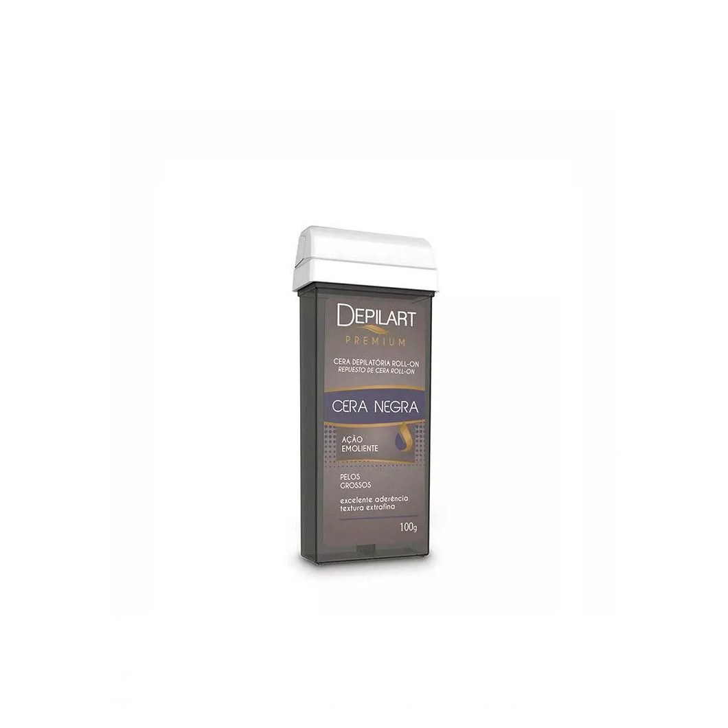 Cera Depilatória Roll On Depilart Premium Negra Refil 100g