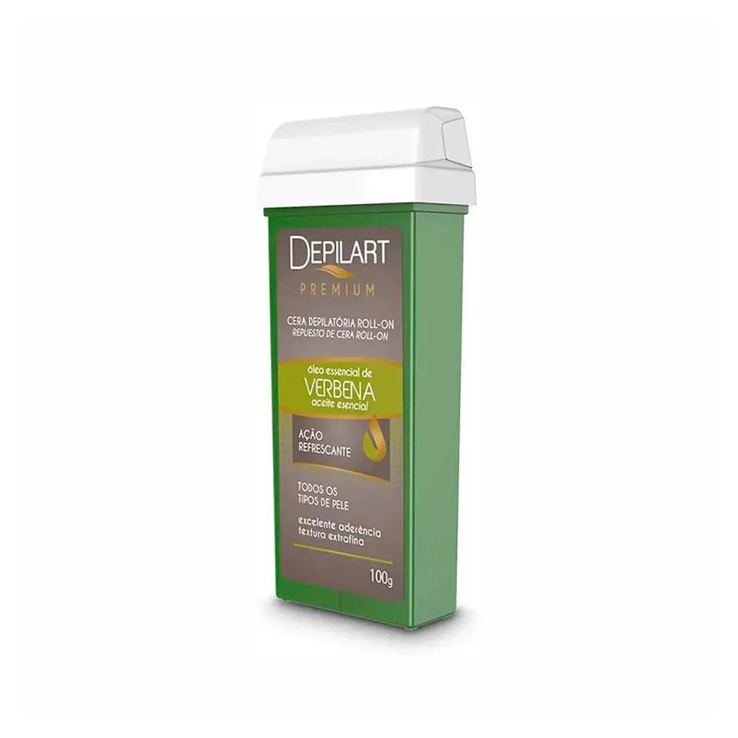 Cera Depilatória Roll On Depilart Premium Verbena Refil 100g