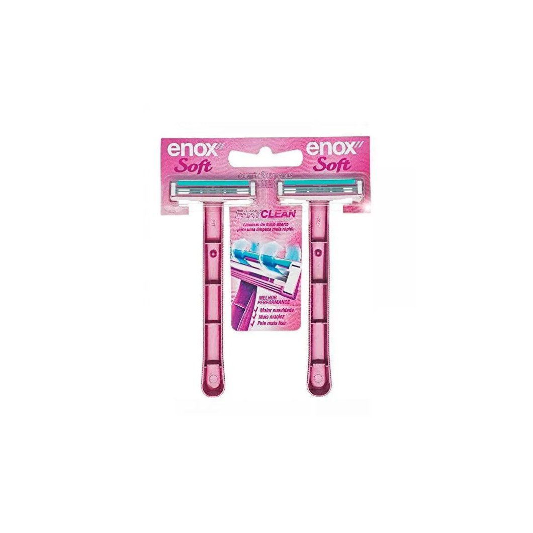 Aparelho de Barbear Enox Soft Fem C/2un
