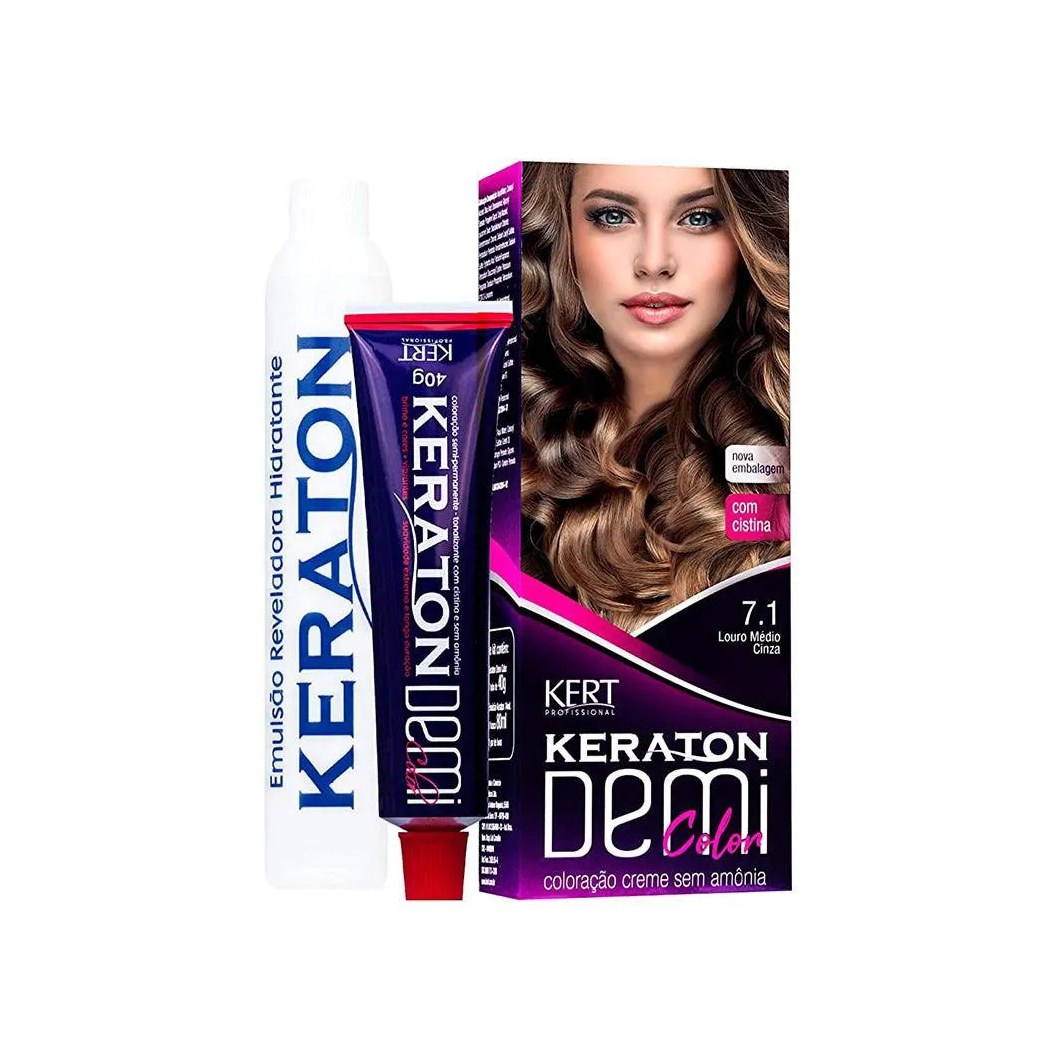 Tonalizante Demi Color 7.1 Louro Médio Cinza