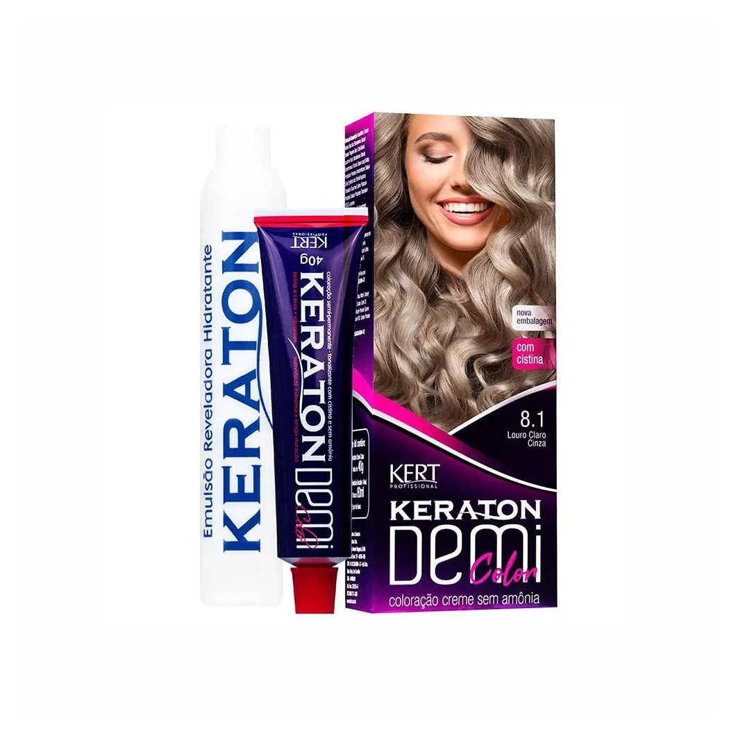 Tonalizante Demi Color 8.1 Louro Claro Cinza
