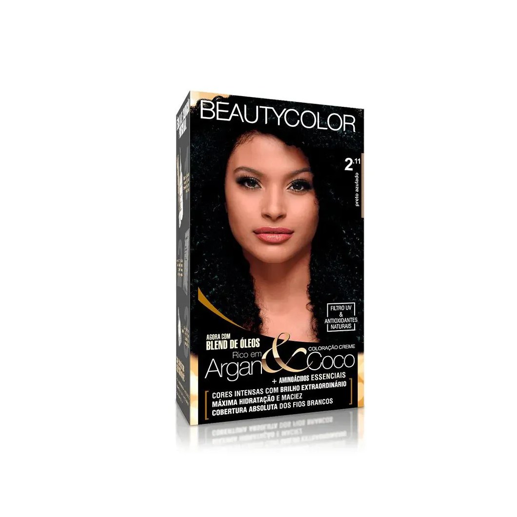 Tintura Beauty Color Kit 2.11 Preto Azulado