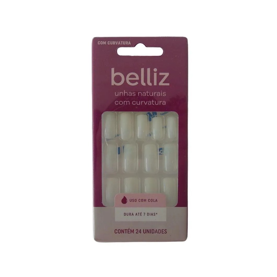 UNHAS POSTIçAS BELLIZ COM CURVATURA