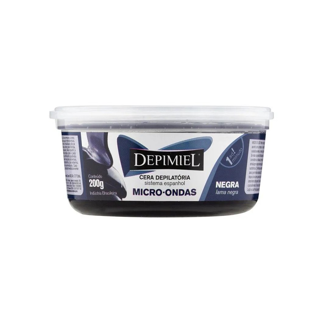 Cera Quente Depilatória Depimiel Micro Natural Negra 200g