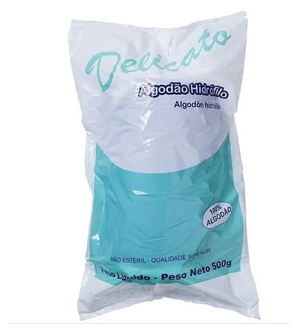 Algodão Hidrófilo Delicato Cremer 500g