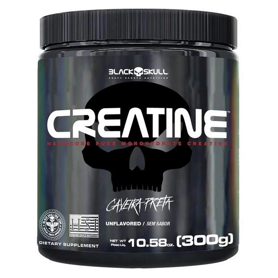 CREATINA 100% PURA (300G) - BLACK SKULL