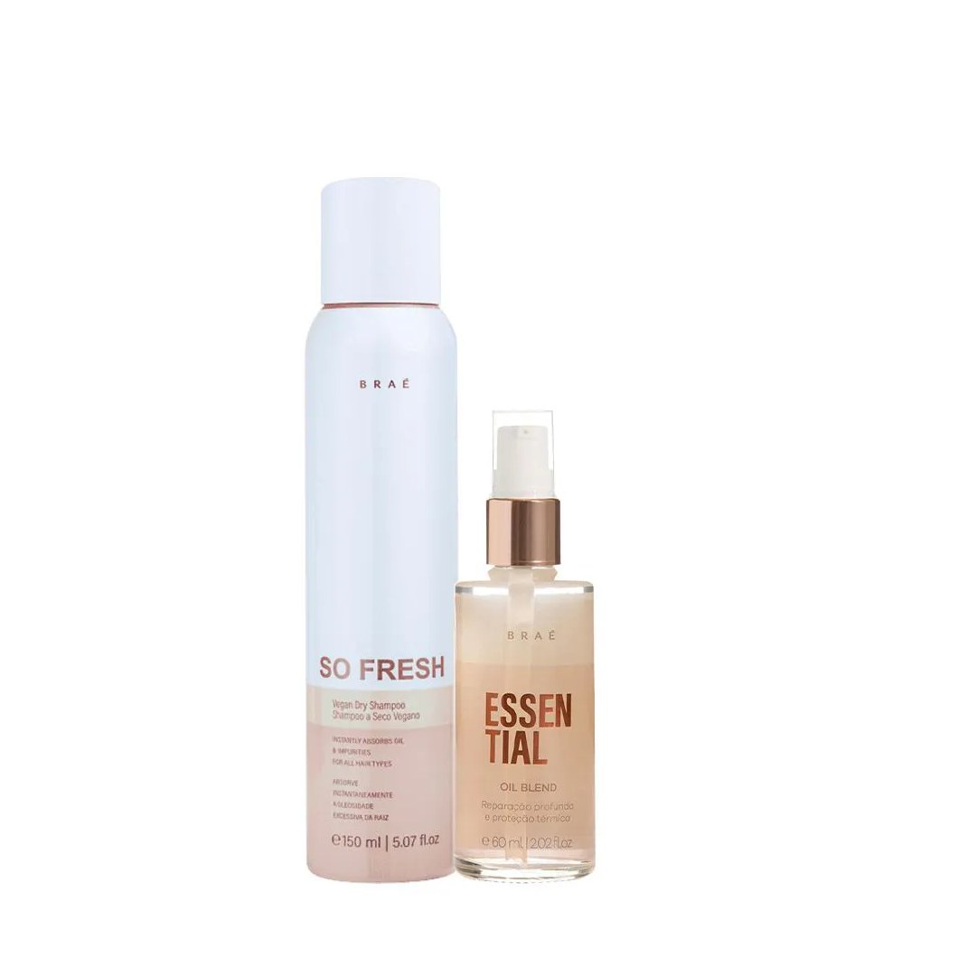 Kit Braé So Fresh Shampoo a Seco e Essential Oil Blend (2 Produtos)