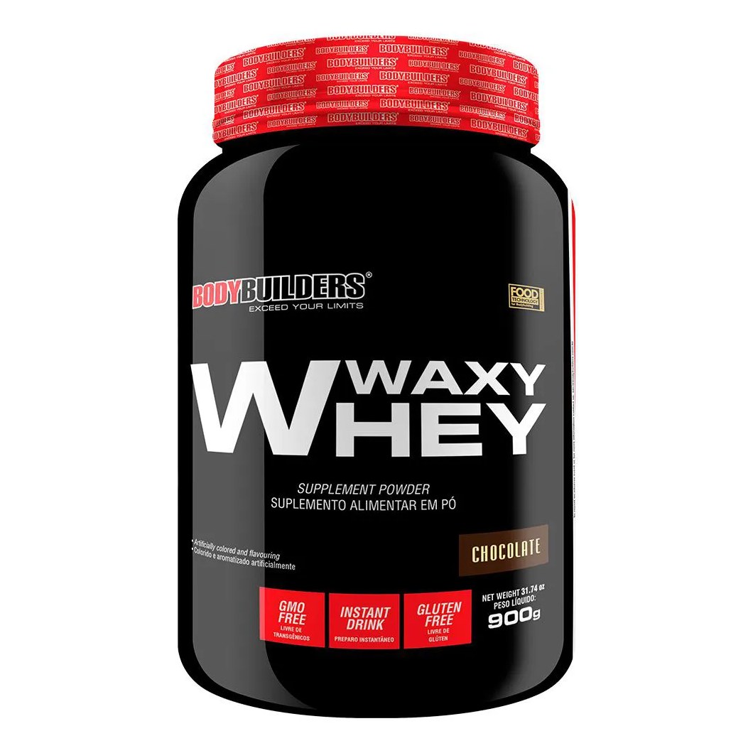 Whey Protein Waxy Whey Pote 900g - Suplemento para Definição e Performance - Bodybuilders Cappuccino