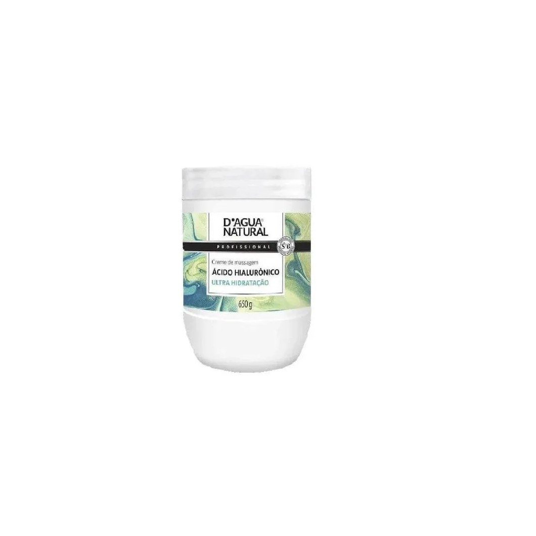 CREME DE MASSAGEM D'AGUA ÁCIDO HIALURôNICO - 650G