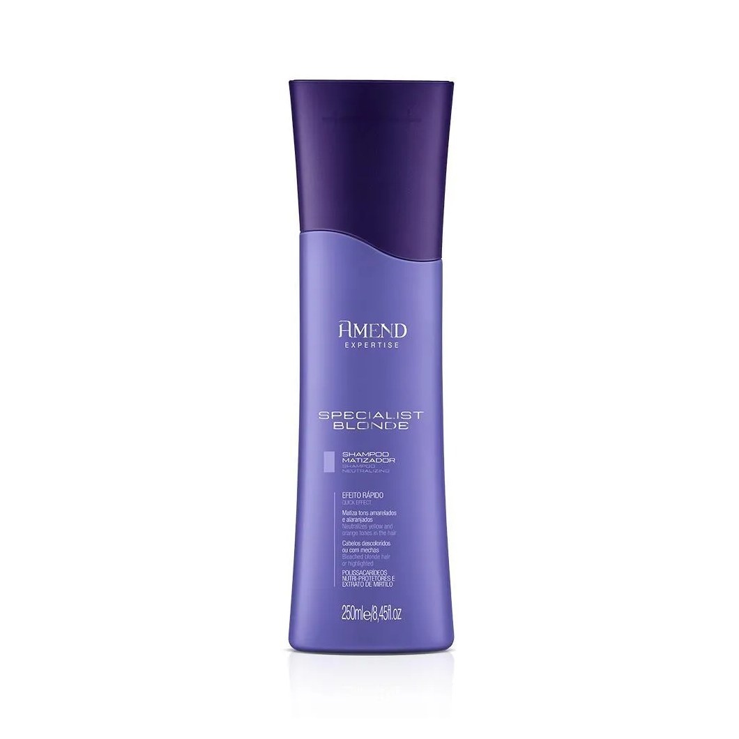 Shampoo Matizador Amend Speciali Blond Neutralização de Tons Amarelados 250ml