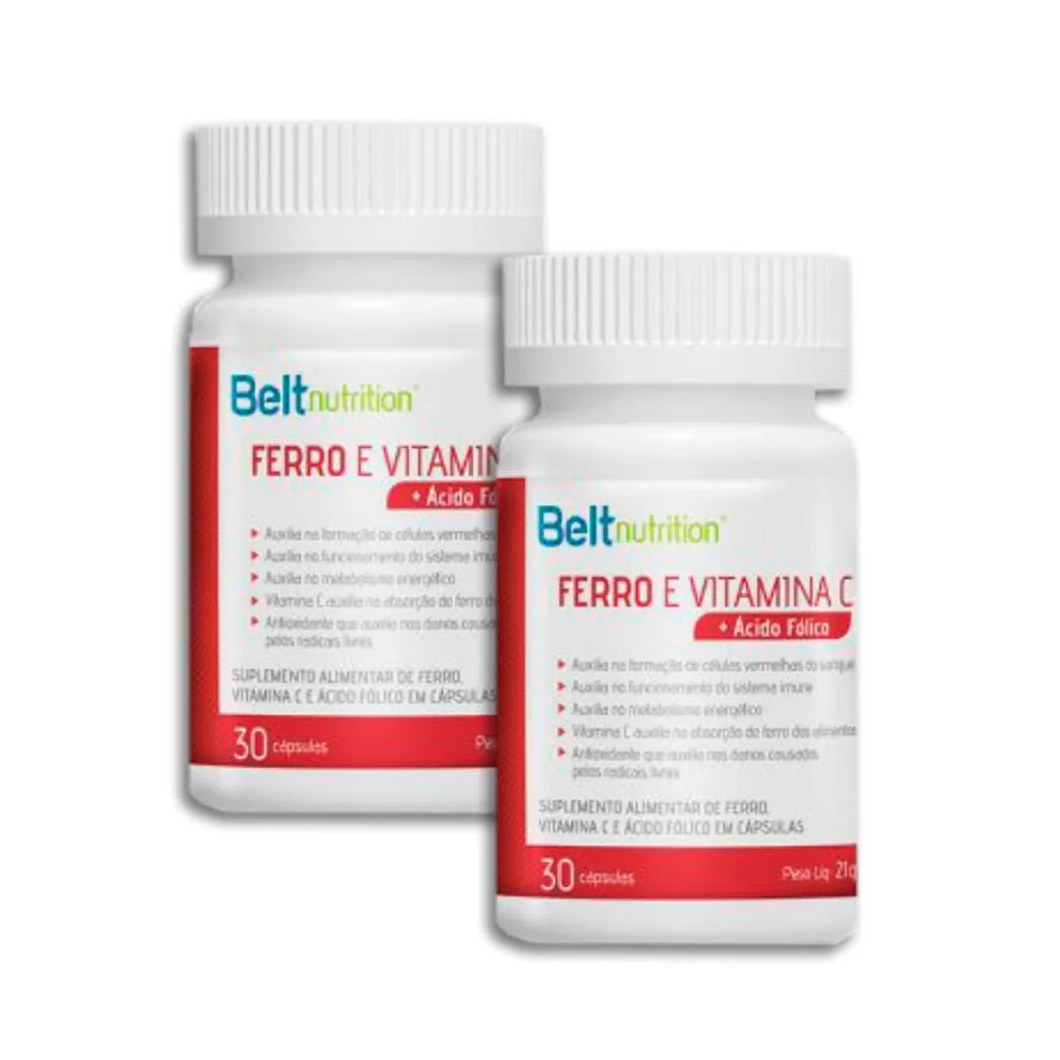 2x Multivitamínico Belt Ferro com Vitamina C+ácido Fólico