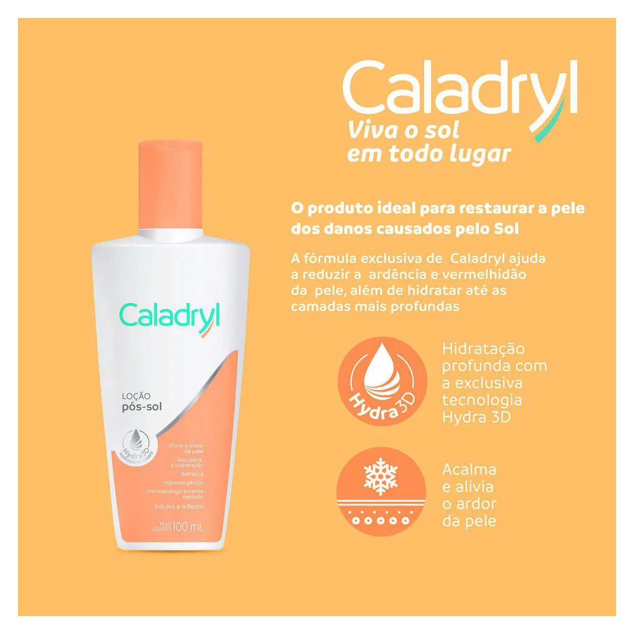 Loção Pós-Sol Caladryl 100ml