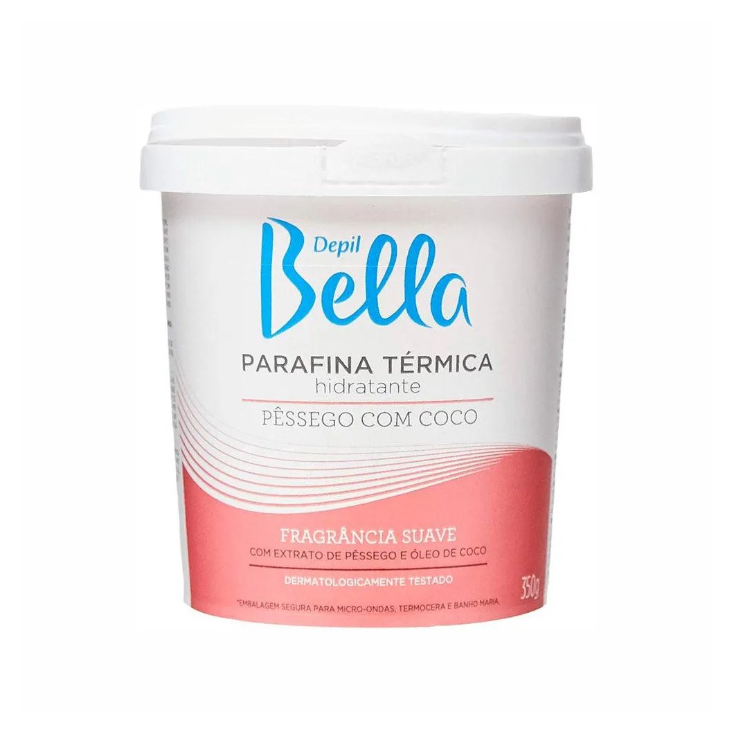 Parafina Depil Bella Térmica Pêssego e Coco 350g