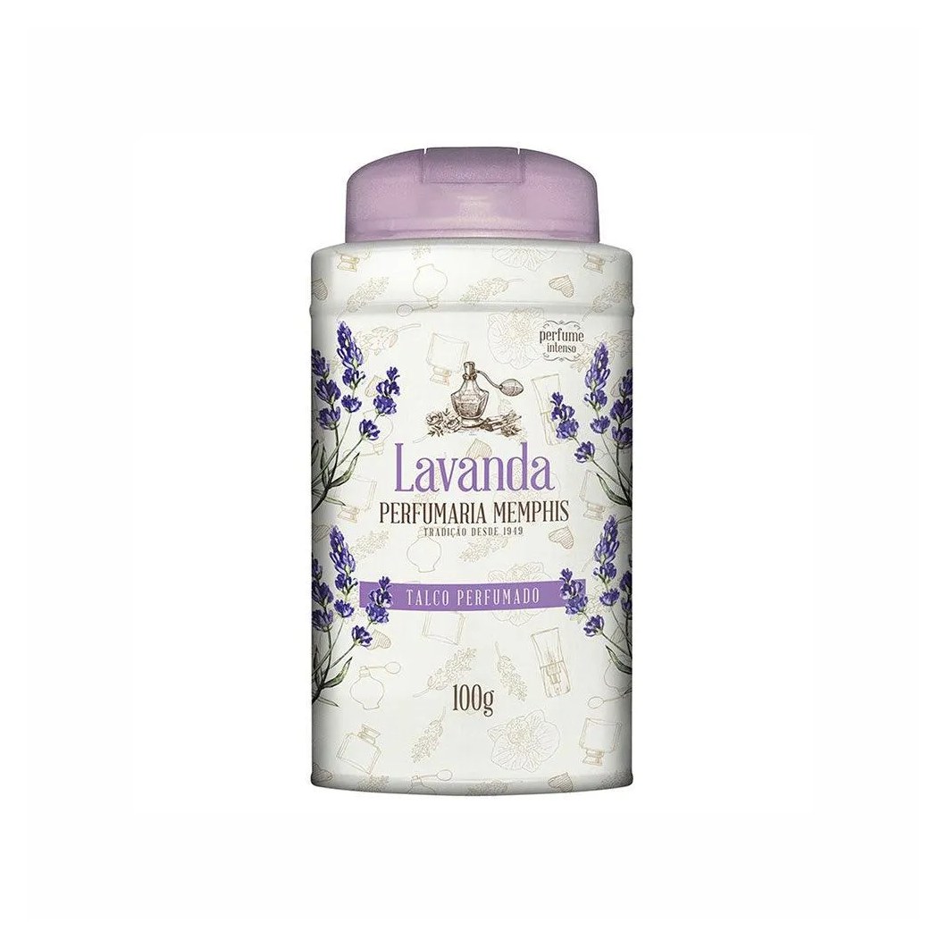 Talco Memphis Lavanda Perfumado 100g