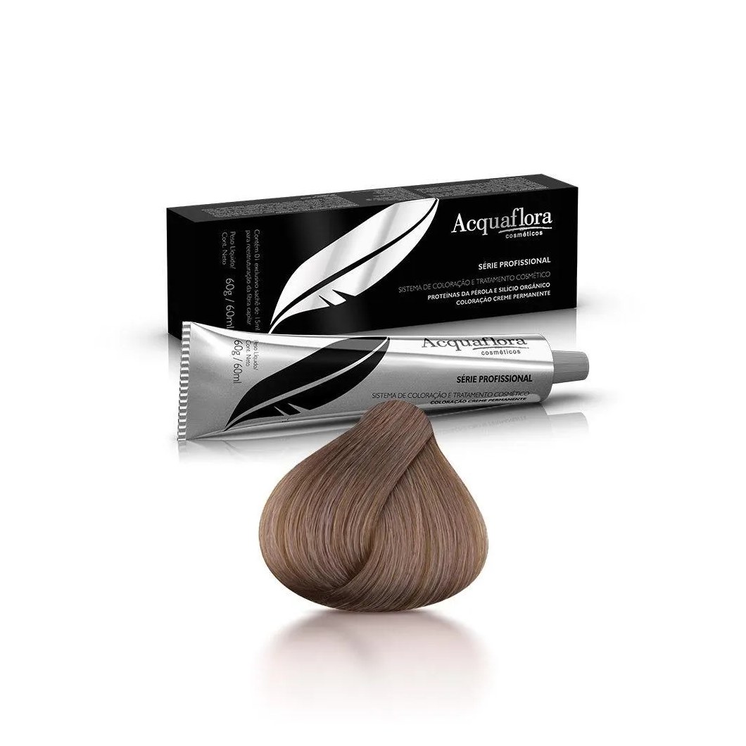 Tintura Acquaflora 7.1 Louro Natural Acinzentado