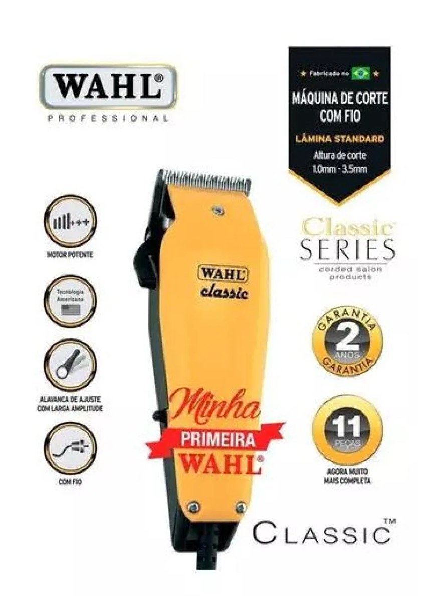 Máquina de Cortar Cabelo Classic 220v Wahl
