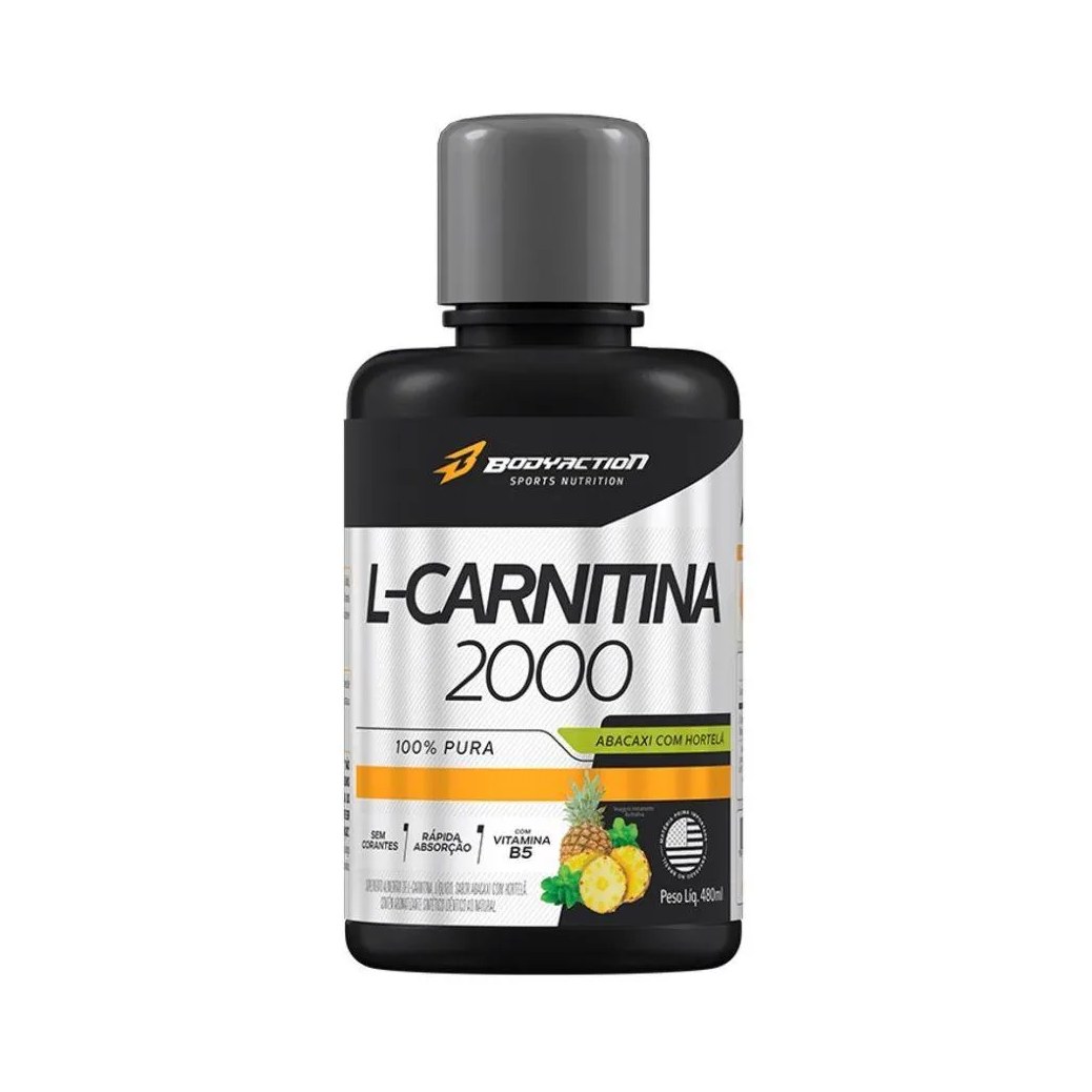 Carnitina Body Action L-carnitine 2000 Abacaxi com Hortelã 480ml
