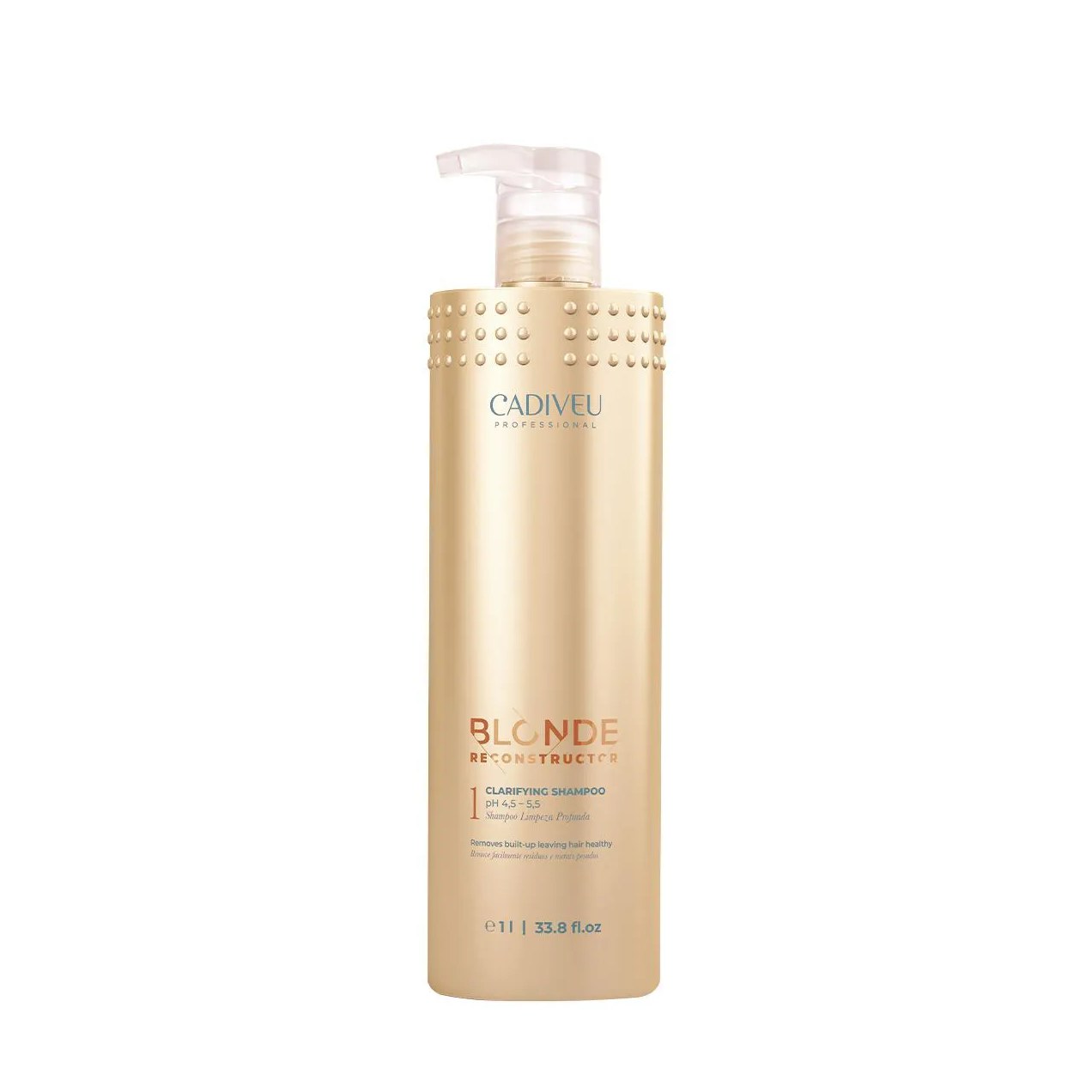Shampoo Cadiveu Professional Blonde Reconstructor Clarifying Remoção de Metais Pesados 1l