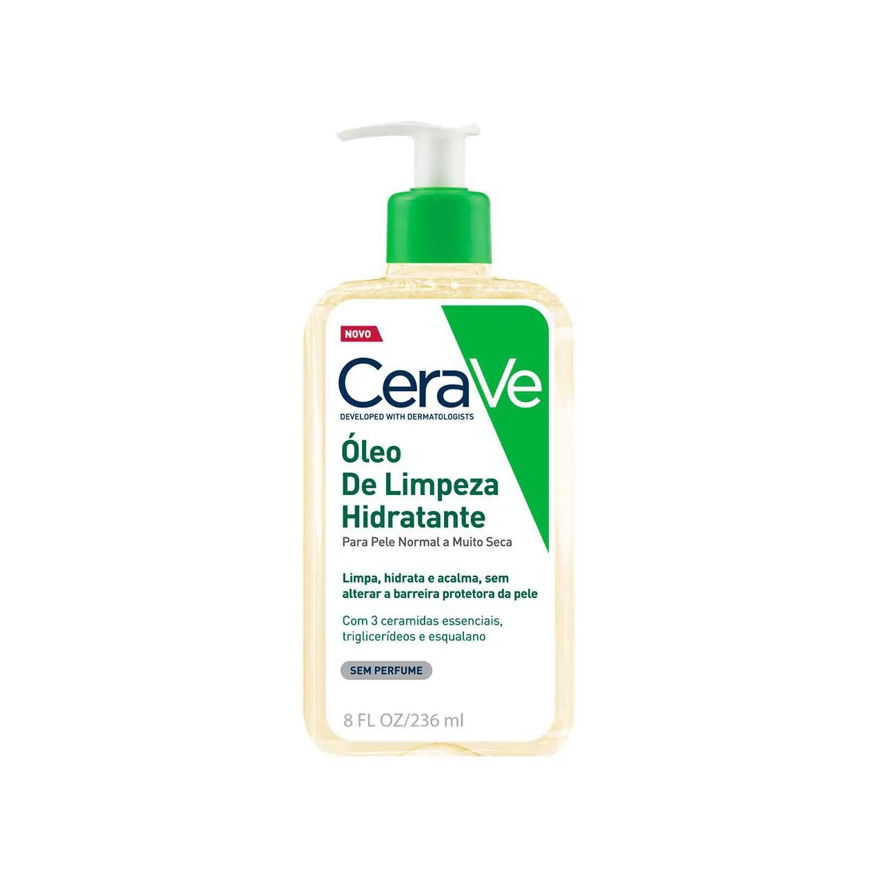 Óleo de Limpeza Hidratante Cerave Remoção de Maquiagem e Hidratação Simultânea 236ml