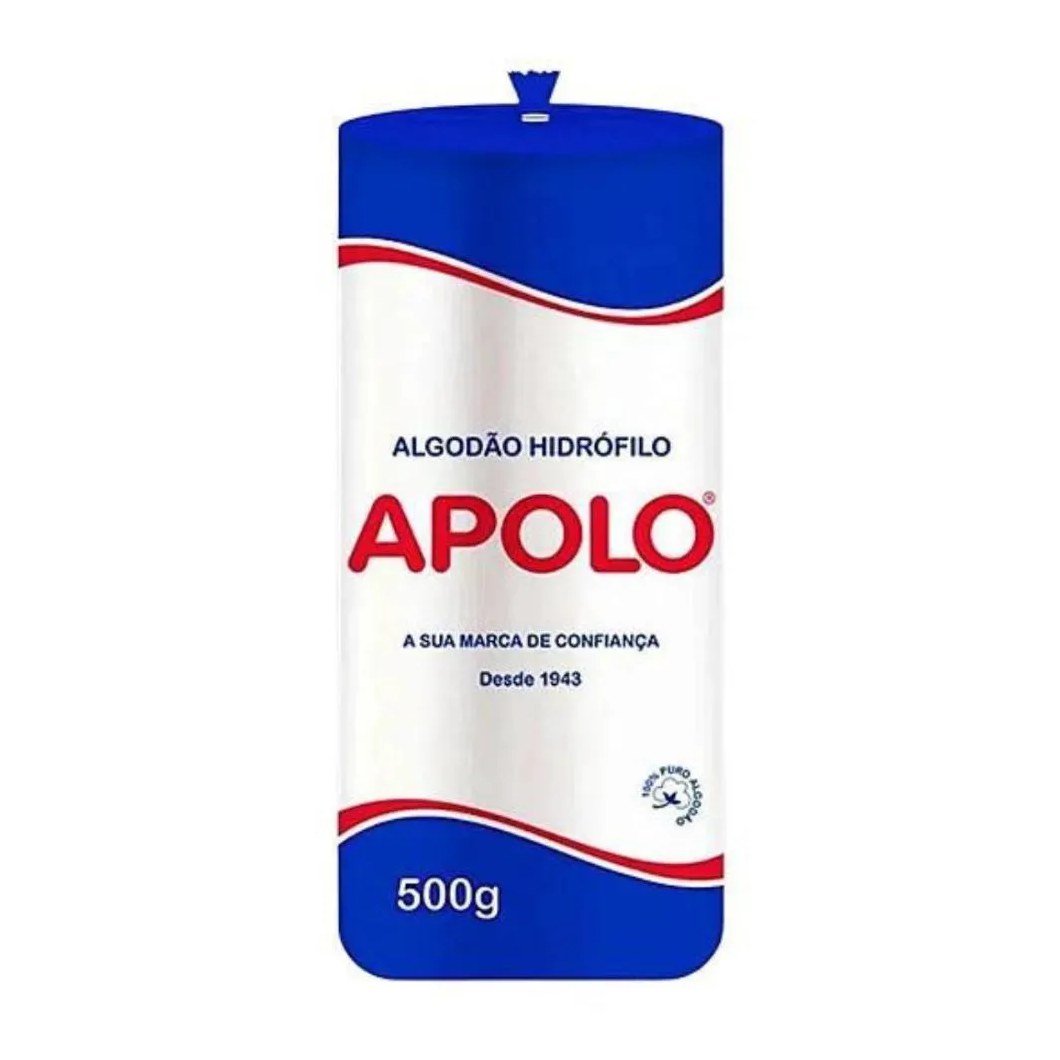 Algodão Hidrófilo Apolo em Rolo 500g