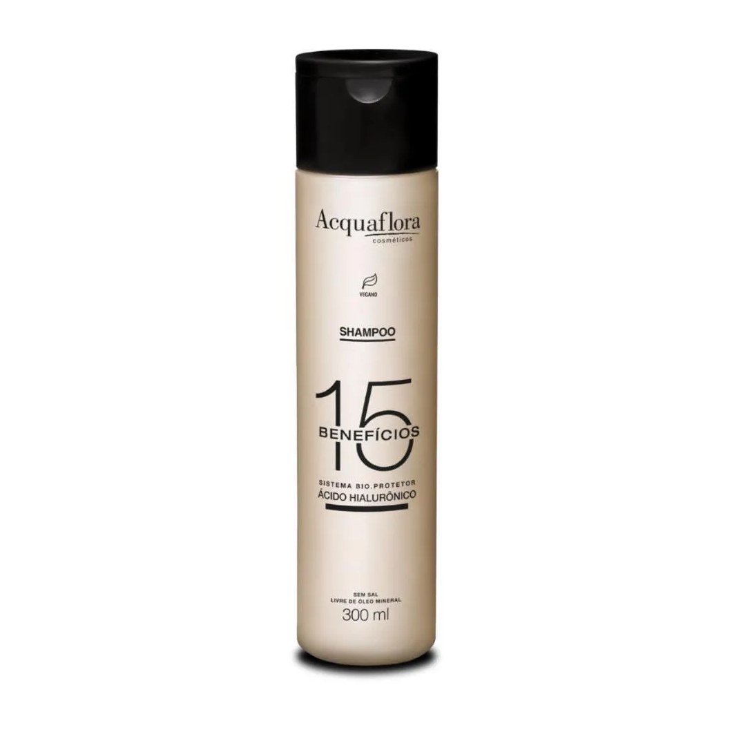 Shampoo Acquaflora 15 Benefícios 300ml