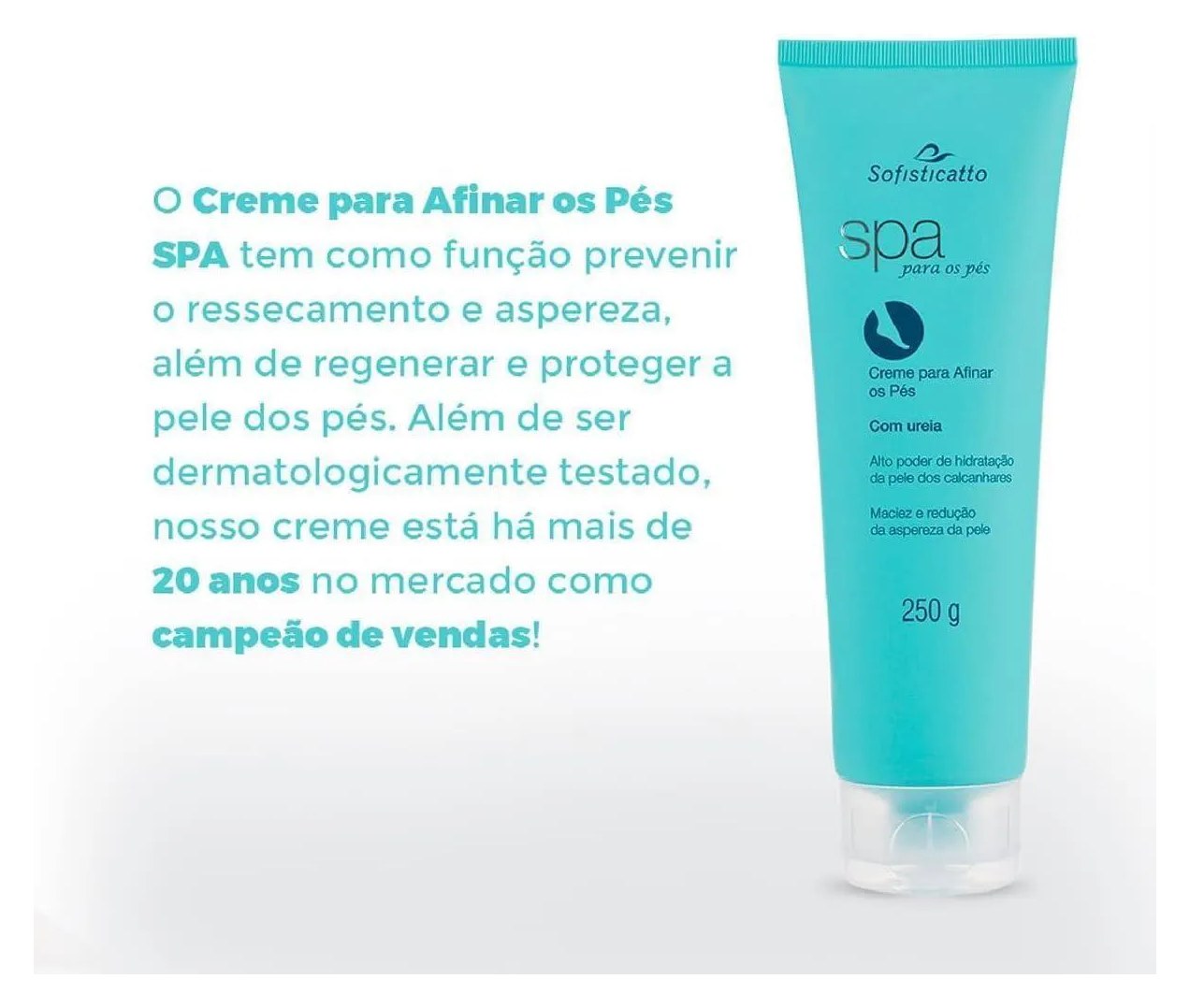 Spa Creme para Afinar os Pés com Uréia 250g Sofisticatto