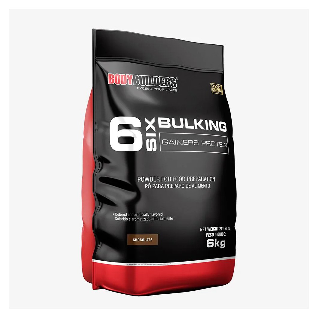 6 Six Bulking Gainers Protein 6kg – Bodybuilders Chocolate