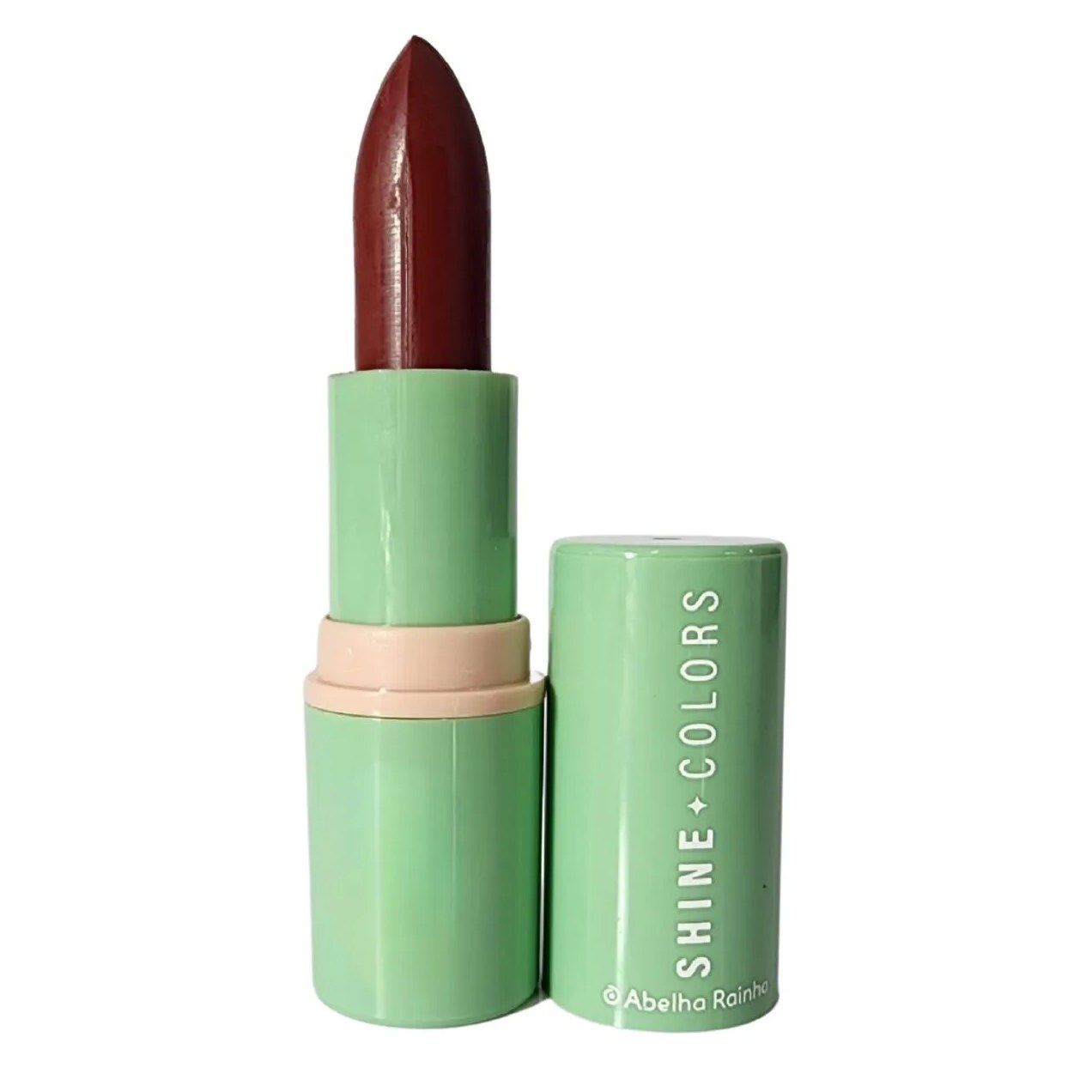 Batom Matte Aveludado Vinho Marsala Shine Colors Abelha Rainha 4g