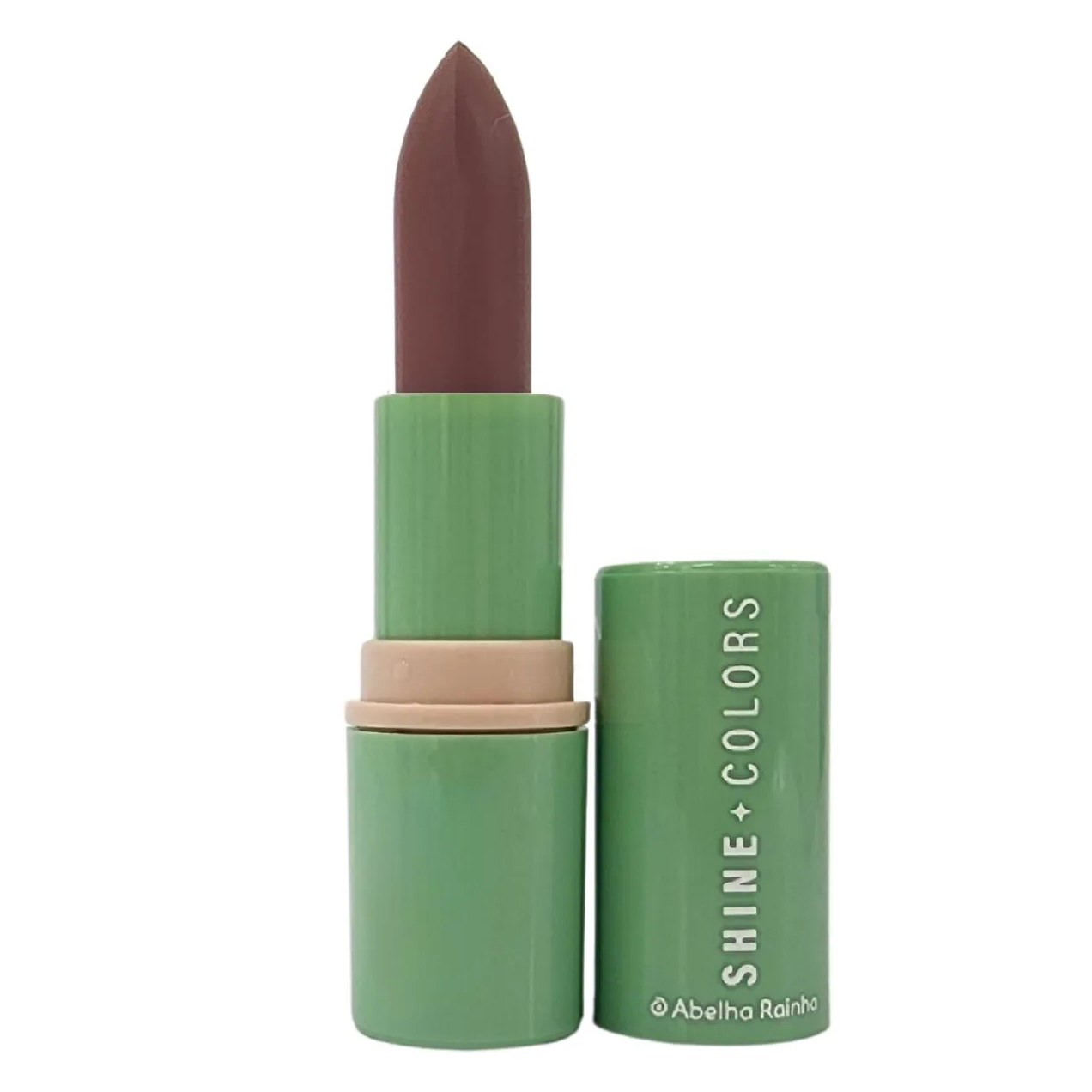 Batom Matte Aveludado Canela Shine Colors Abelha Rainha 4g