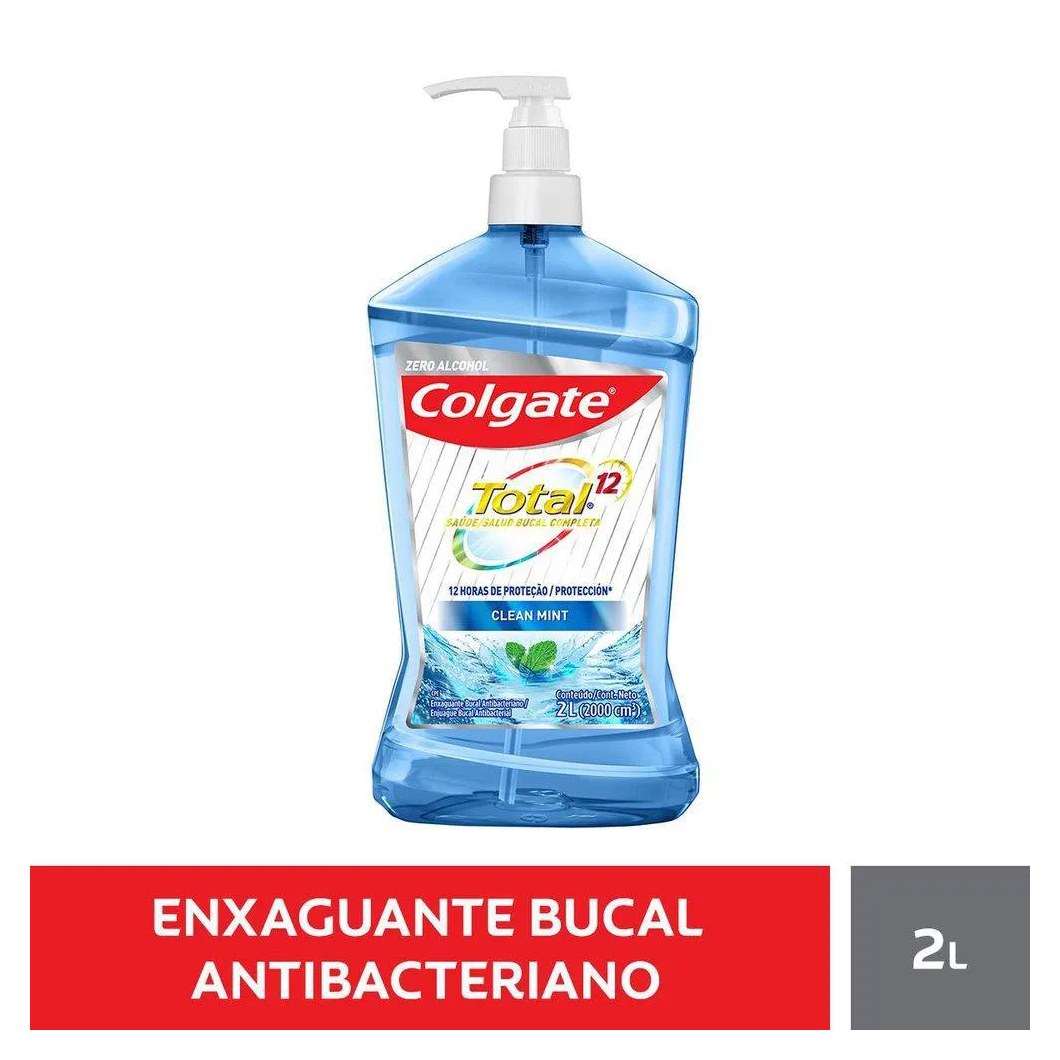 Enxaguante Bucal Colgate Total 12 Clean Mint 2L