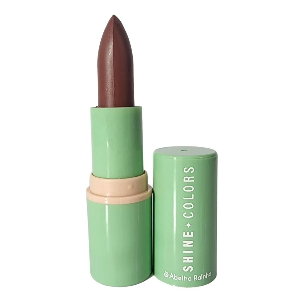 Batom Brilho e Sabor Chocolate Fps 15 Shine Colors Abelha Rainha 3,7g