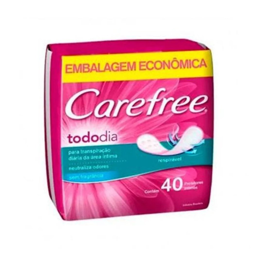 Absorvente Carefree Todo Dia S/ Perfume C/40un