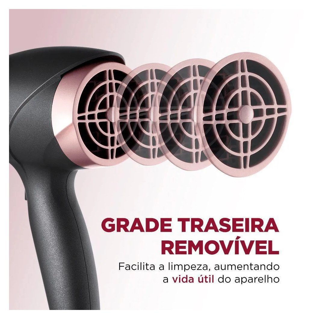 Secador de Cabelos Mondial Black Rose Sc-37 127v 110v