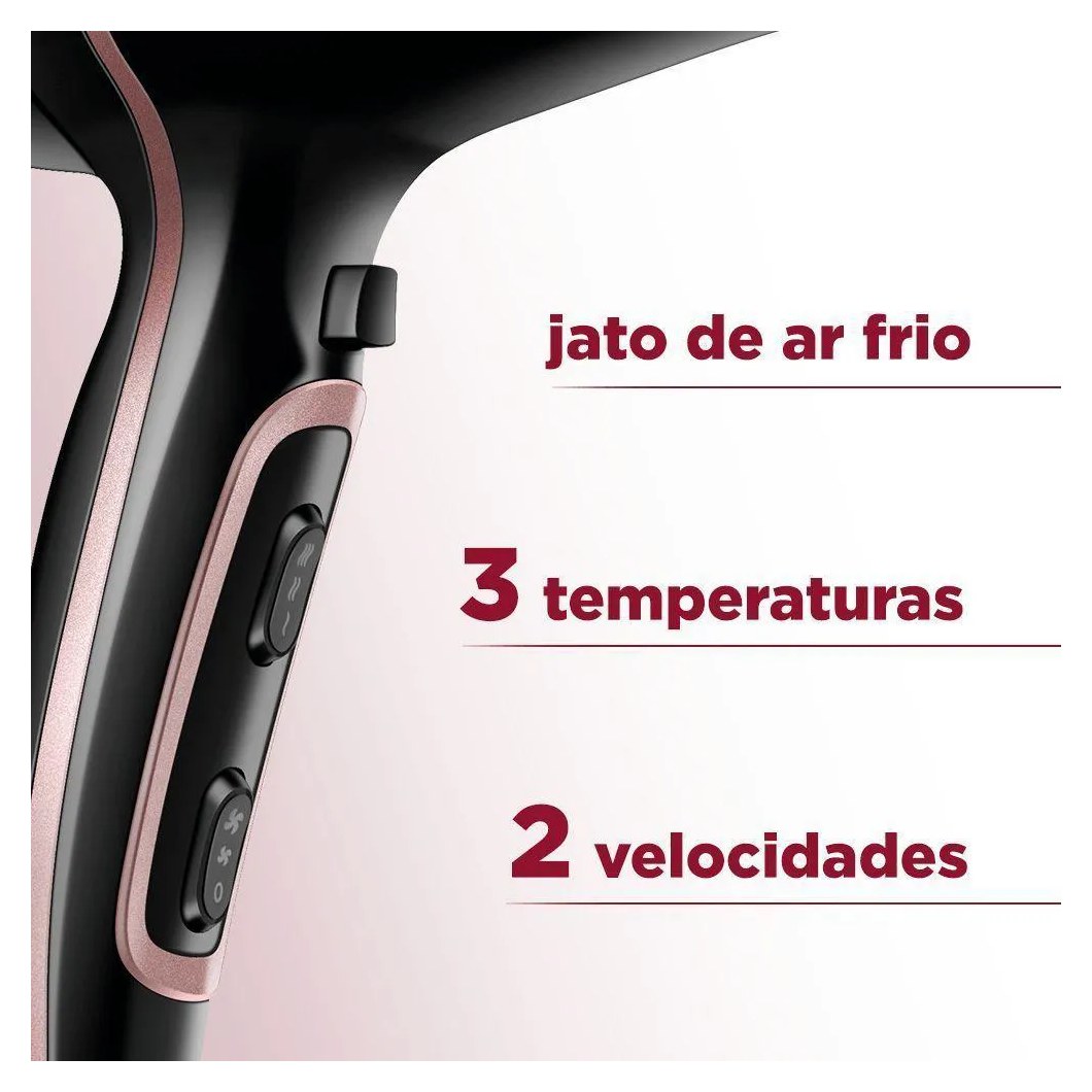 Secador de Cabelos Black Gold Scn-02 127v/60hz