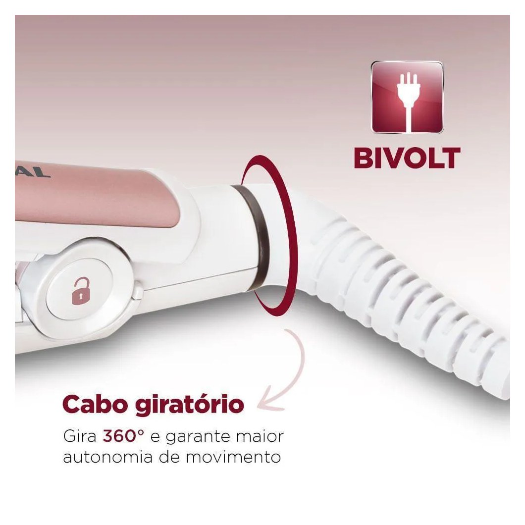 Prancha Alisadora White Rose Line P-50 P-50 Bivolt .