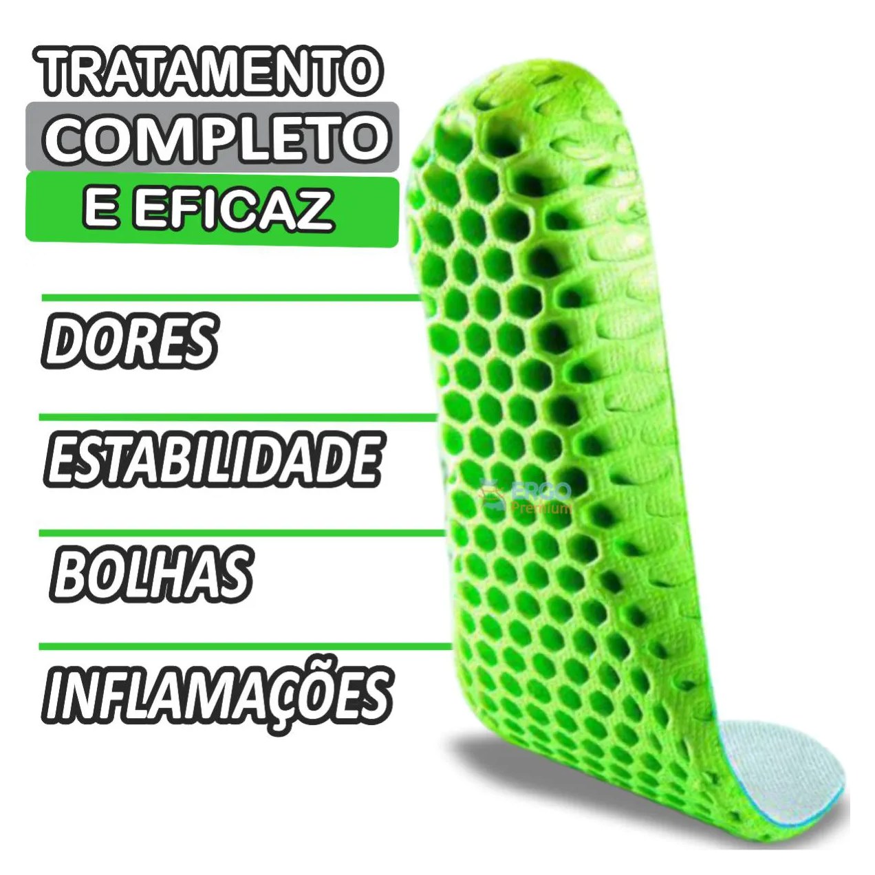 Palmilha Anti Impacto Tratamento para Fascite Plantar e Esporão Original 1par 35a40