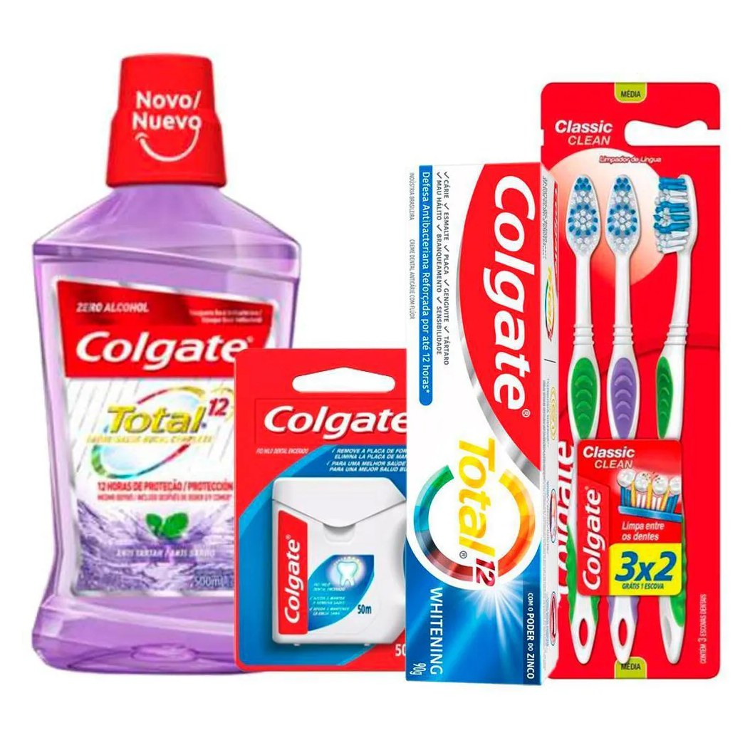 Kit Colgate Total 12 Anti Tartaro