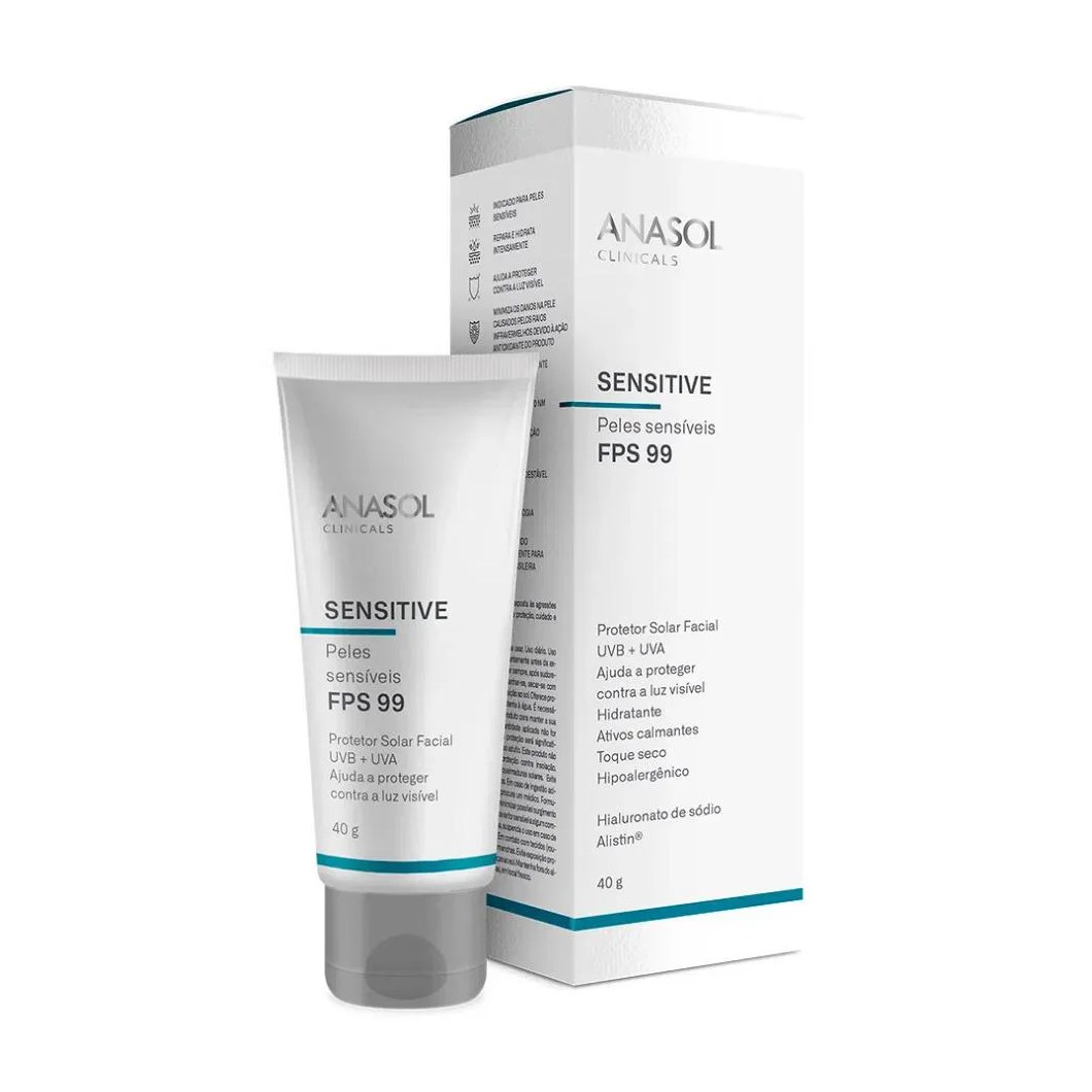 Anasol Protetor Solar Facial Sensitive Fps 99 40g
